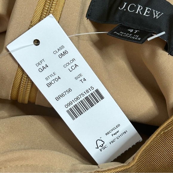 NWT J. Crew A-line Gramercy Twill Square Neck Dress - Picture 12 of 16